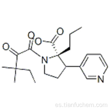 (S) -3- (Piridina-3-il) propil-1- (3,3-dimetil-2-oxo-pentanoil) pirrolidina-2-carboxilato CAS 186452-09-5